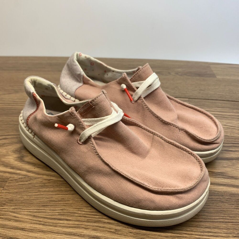 Hey Dude Wendy Rise Chambray Rose - US Women's Size 6 EU 37